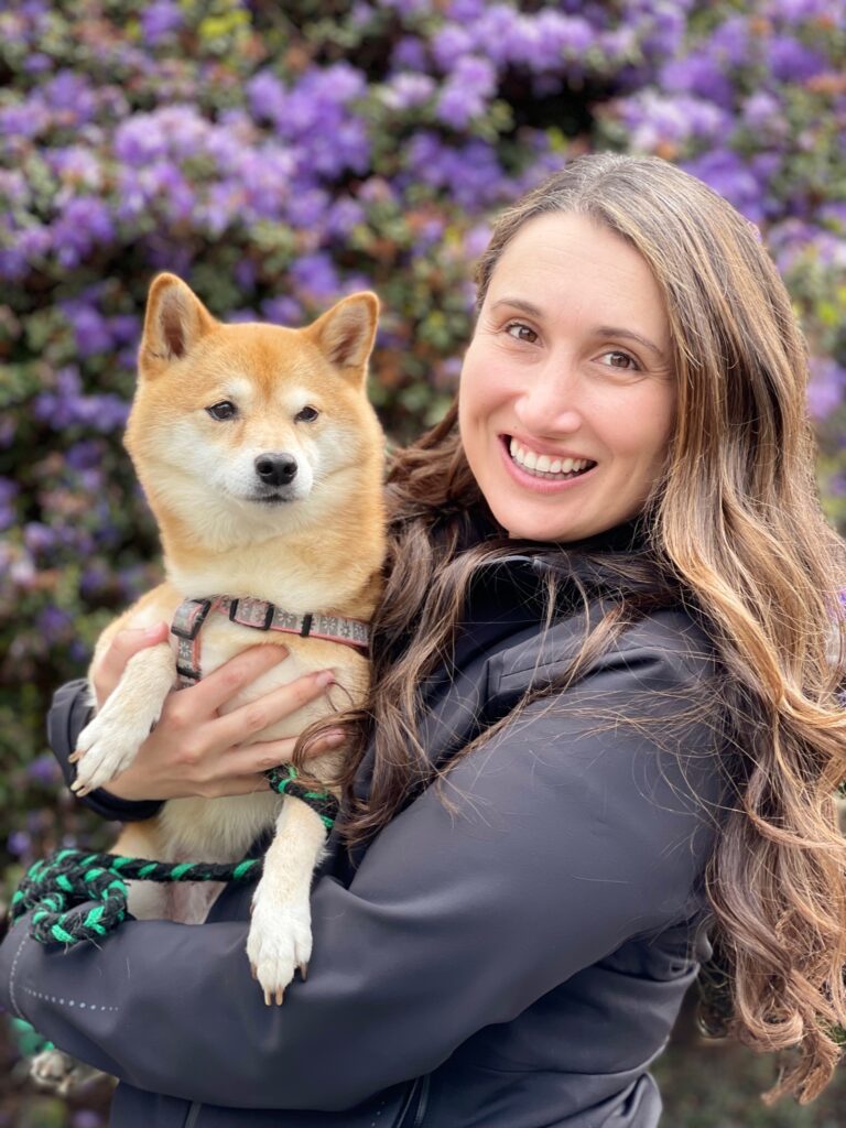 Dr. Patra Alatsis with her dog